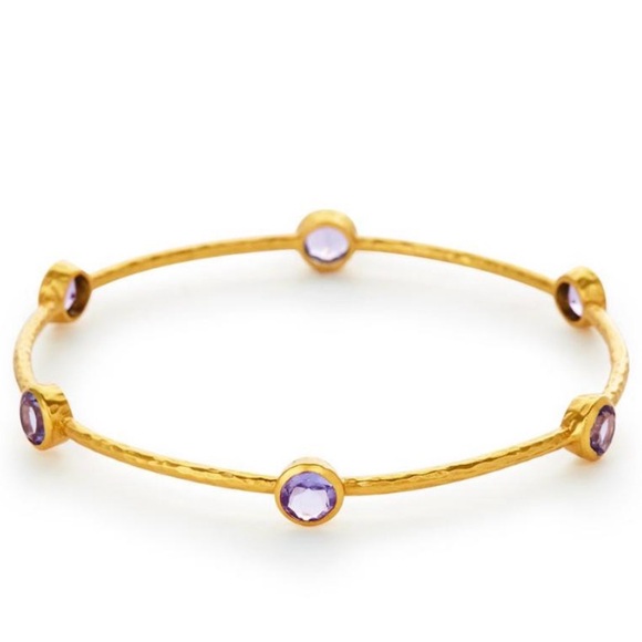 Julie Vos Jewelry - JULIE VOS AUTHENTIC RARE LUXURY MINIMALIST RETRO SUMMER SPRING AMETHYST BANGLE